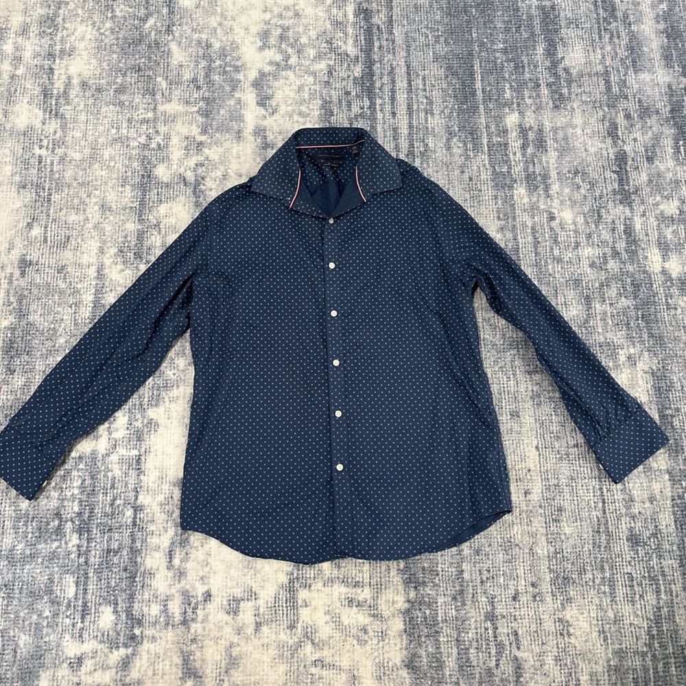 Tommy Hilfiger Dark Blue Geometric Shirt